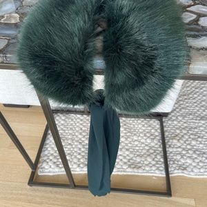 Unique Vintage green Fur Stole